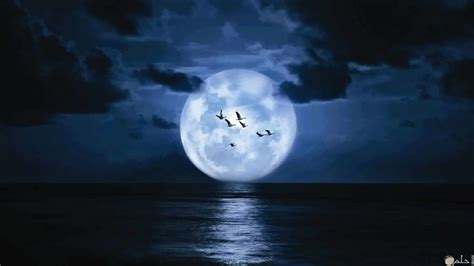 المساء و القمر